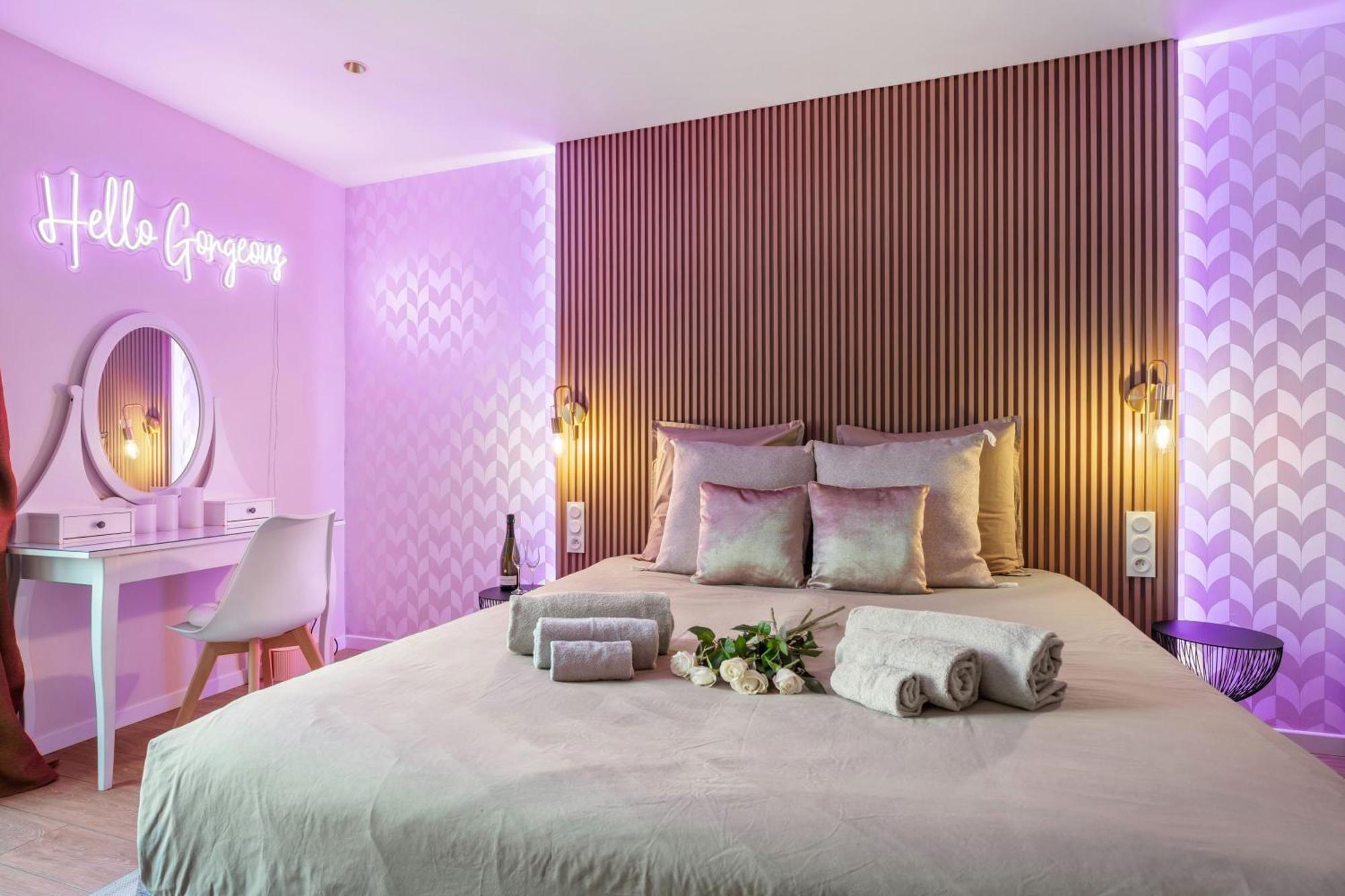 Nice Renting - Love Room Massena - Luxe Room - Jacuzzi - Terrace - King Bed - Ac Kültér fotó